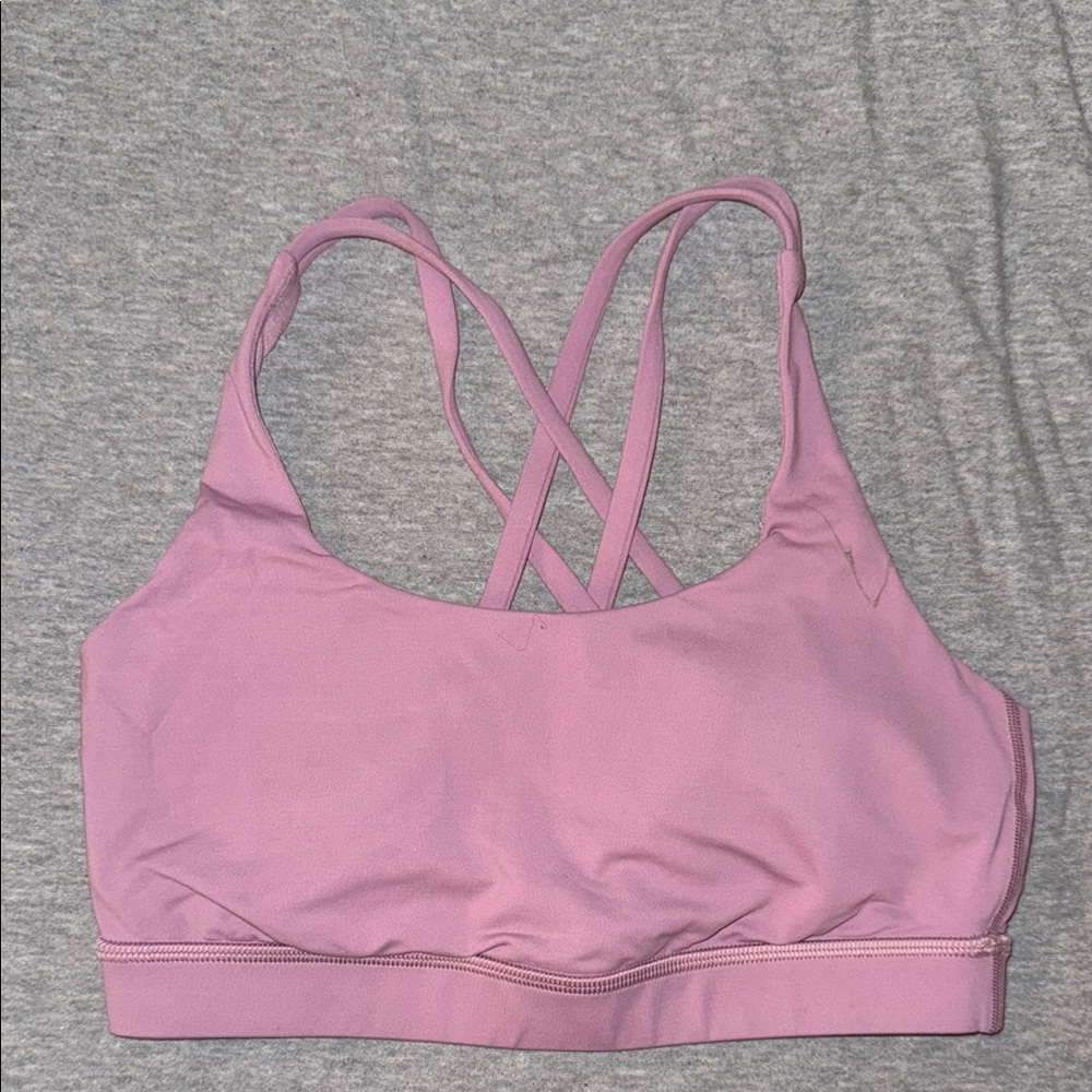 Women's Lululemon Pink Strappy Sports Bra